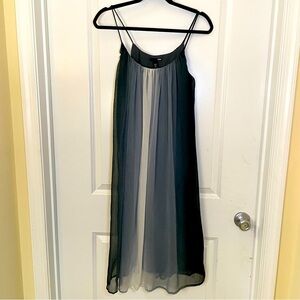 H&M Multicolored Sheer Dress with Slip